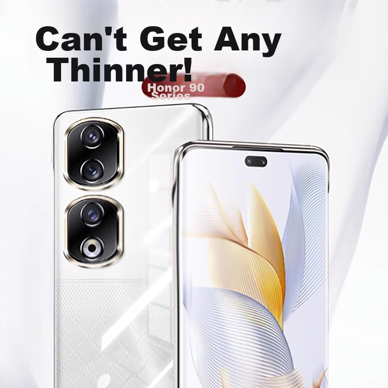 Противоударный прозрачный чехол ZHIWEISHI для Honor 90 Pro, полный барьер без границ, защита от падений, высокое качество, защита от царапин, рассеивание тепла