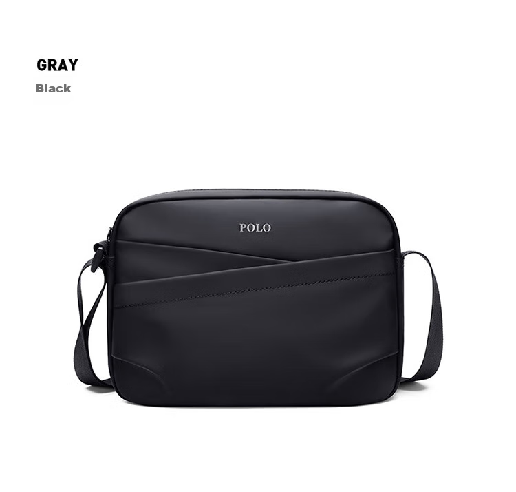 POLO Shoulder Bag, Men's Casual Crossbody Bag, Sports Satchel, Vertical Style IPad Bag for Men, Commuter Large Capacity Phone Bag 18