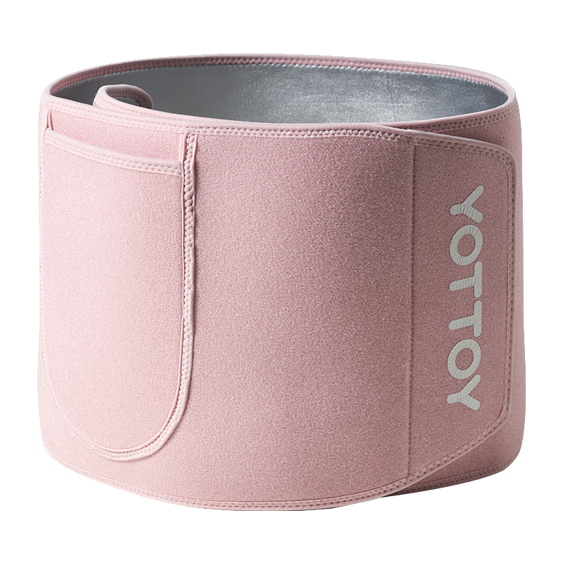 Yottoy Sweat-Inducing Waist Trainer for Women, Fitness Waist Support Belt, Exercise Training Abdominal Shaper, Weight Loss Running Body Shaper, Tummy Control, Cherry Blossom Pink