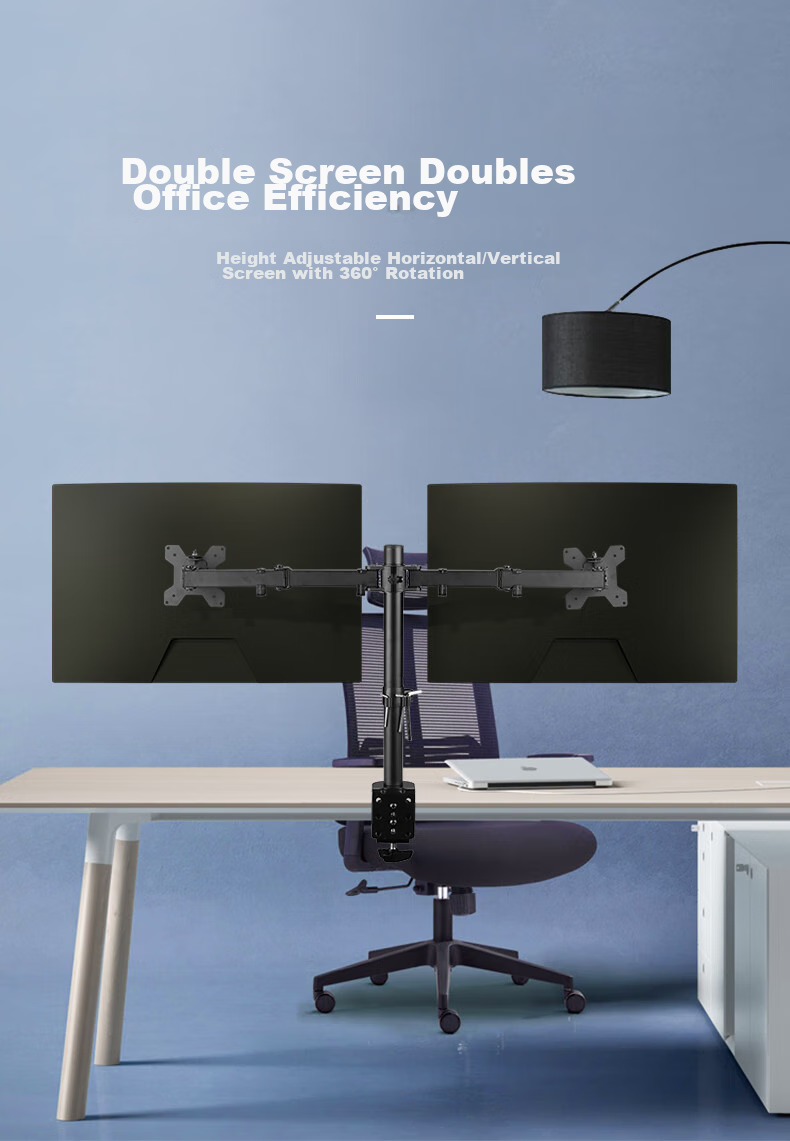 Zhiercheng Monitor Stand, 17-32 Inch Computer Stand Arm, Desktop Monitor Screen Support, Mechanical Arm Riser, Center Position Return, More Space-Saving 4
