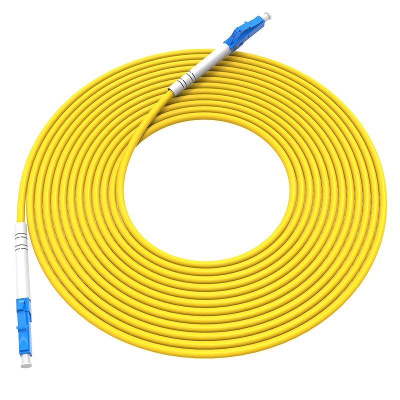 Nokoxin 1-Meter Telecom-Grade Single-Mode Single-Core Fiber Optic Patch Cable, Home Fiber Extension Cord, Optical Transceiver Pigtail, Supports Customized Length, UPC Connector LC-LC