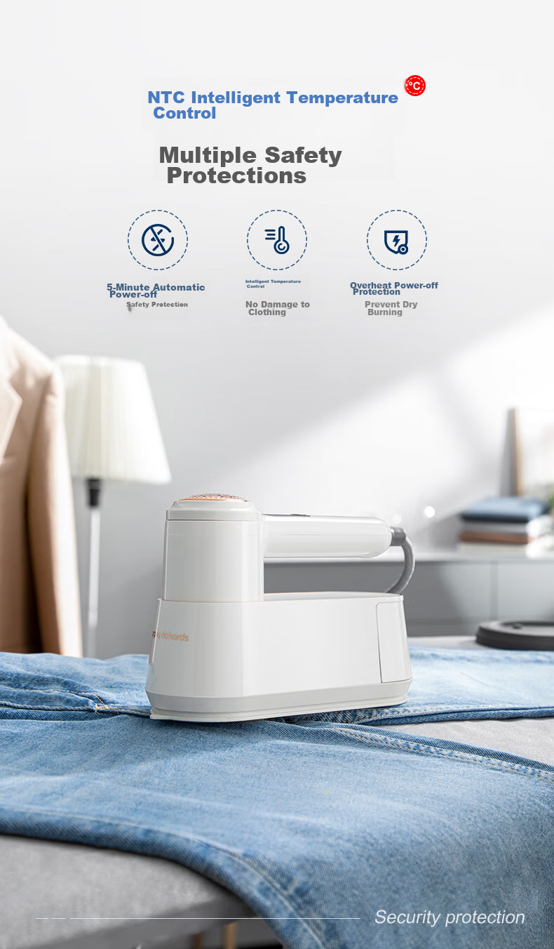 Morphyrichards Handheld Garment Steamer, 20g/min Water Tank Capacity 100ml, Steam Iron for Home Use, Clothing Care Machine, Portable Travel Garment Steamer MR2033 24