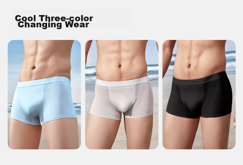 EMXEE New Disposable Underwear, Ice Silk Sterilized Shorts, Boxer Briefs, Large Size, Travel-Friendly, No-Wash, Business Trip, Individually Packaged XXXL 22