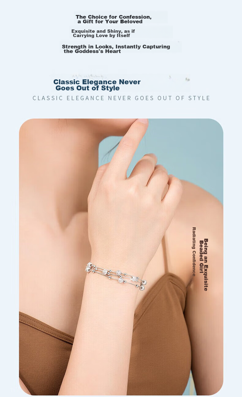 Zhoubaifu [1000+ Stores] San Sheng Shi Bracelet, Women's Wristband, Birthday Gift for Girlfriend Or Wife 3
