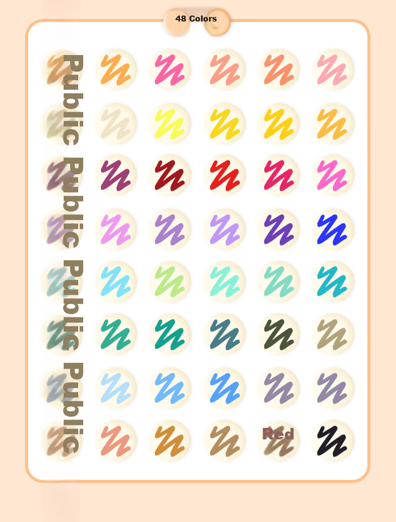 Touch Fish No-Press Acrylic Marker Set, Waterproof Quick-Drying Large Capacity Doodle Pens DIY Drawing Colored Pens Guka Pens, Birthday Gift for Primary School Students Kindergarten Children, 12 Colors Art Educatio 12