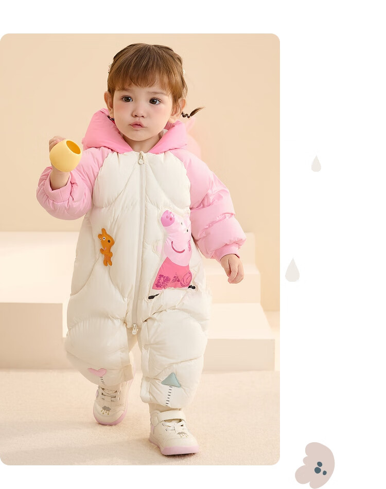 Balabala Baby Down Jumpsuit Boys Romper [Peppa Pig IP] 200424120102 8