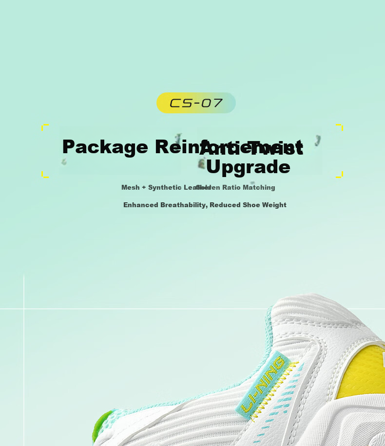Li-Ning Badminton Shoes, Unisex Longfeng Professional Competition Training Shoes, Sports Shoes, Non-Slip, Wear-Resistant, Breathable And Comfortable, Size 44 9