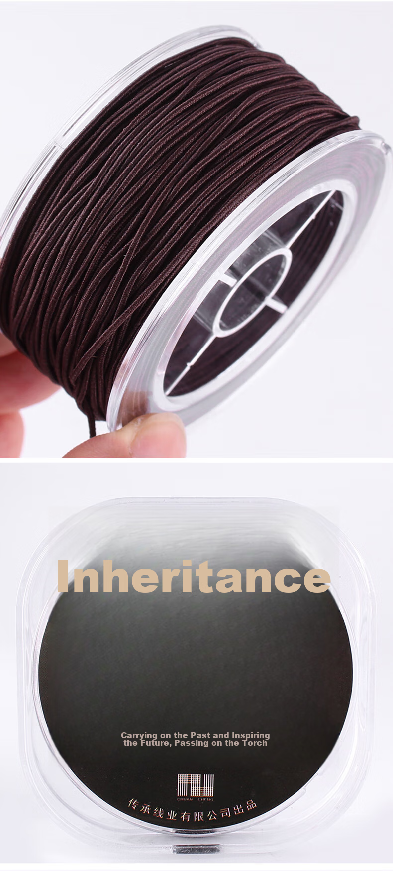 Dijing Transparent Beading Cord Elastic String for Beads, Prayer Beads, Buddhist Prayer Beads, Bracelets, And Necklaces Durable Cord for Stringing Beads 8