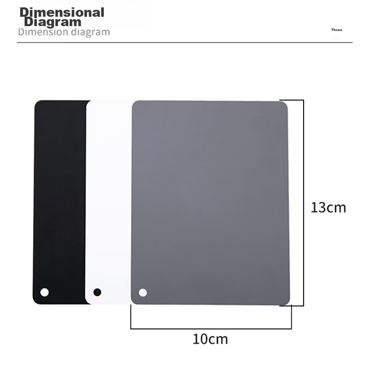 JJC 18% Gray Card, White Balance Card, Photography Gray Card, Black White Gray Tri-Color Neutral Gray Card, Portable Lighting Metering And Color Calibration Card, Small Size 8.5cm×5.4cm 6