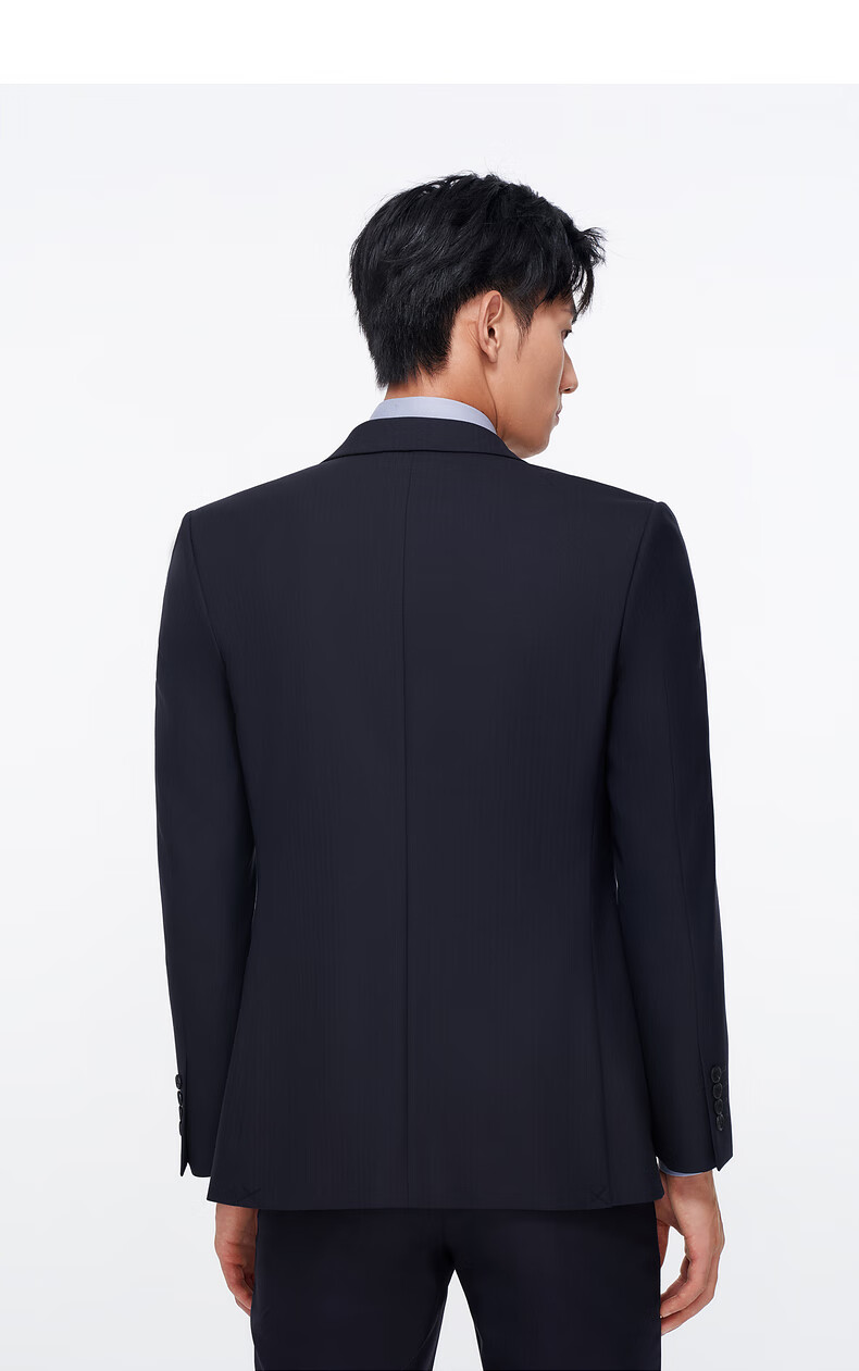 Goldlion [Pure Wool] Spring And Summer Men's Dark Twill Jacquard Slim Fit Business Formal Dress Pants 4