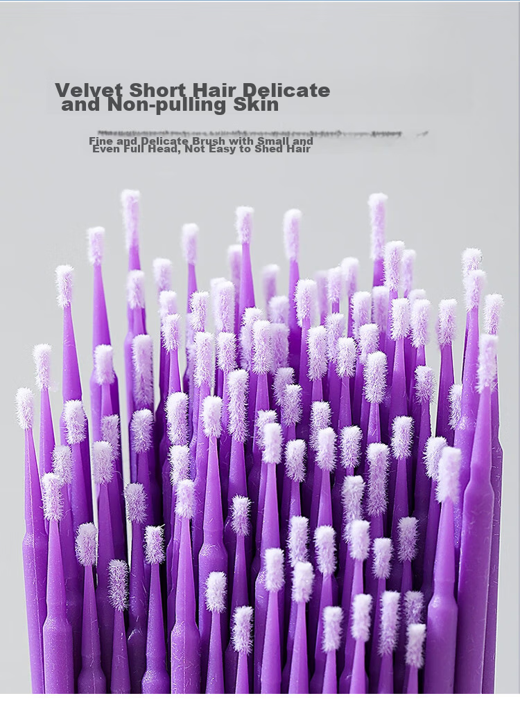UPLUS Nano Cotton Swabs, Makeup Cotton Swabs, Thin Small Cotton Sticks, Purple, 200 Pieces, for Eye Makeup, Eye And Lip Line Detail Modificatio 6