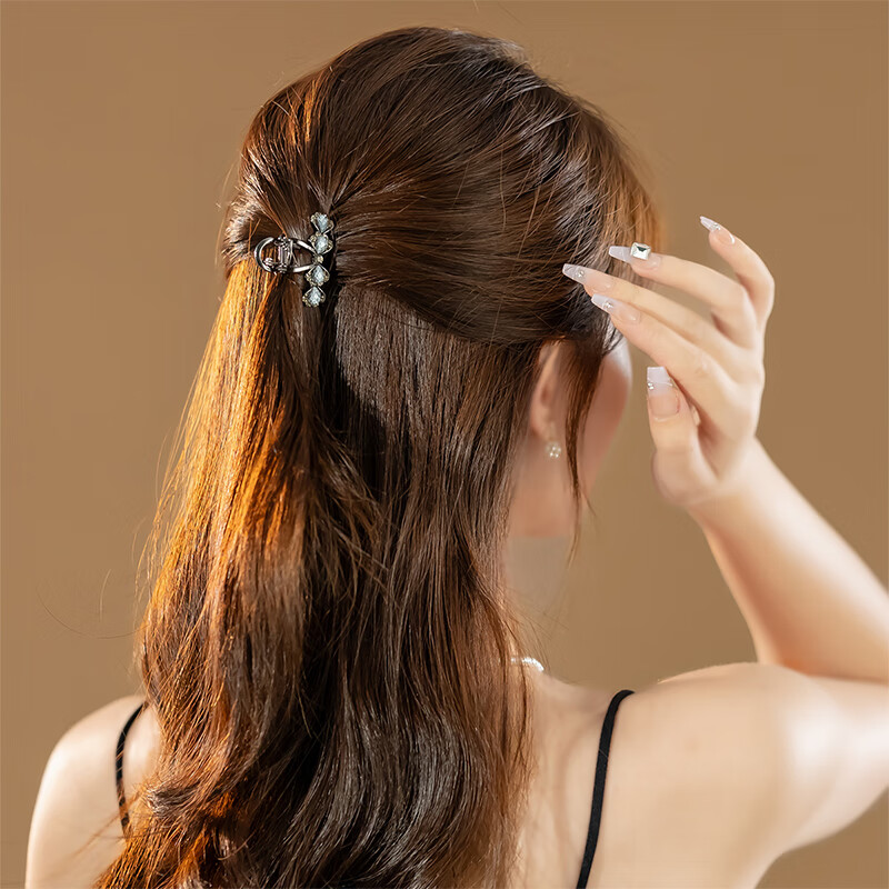 CHIMERA Small Half-Up Hair Claw Shark Clip Delicate Back Head Hair Clip Hairpin Hair Accessories for Women Birthday Gift