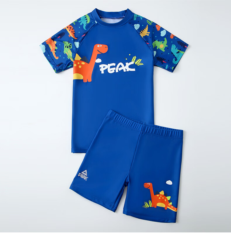 PEAK Children's Swimwear Boys' Swim Trunks Set Boys' Two-Piece Dinosaur Swimsuit for Toddlers, Kids And Teens Size 110 9