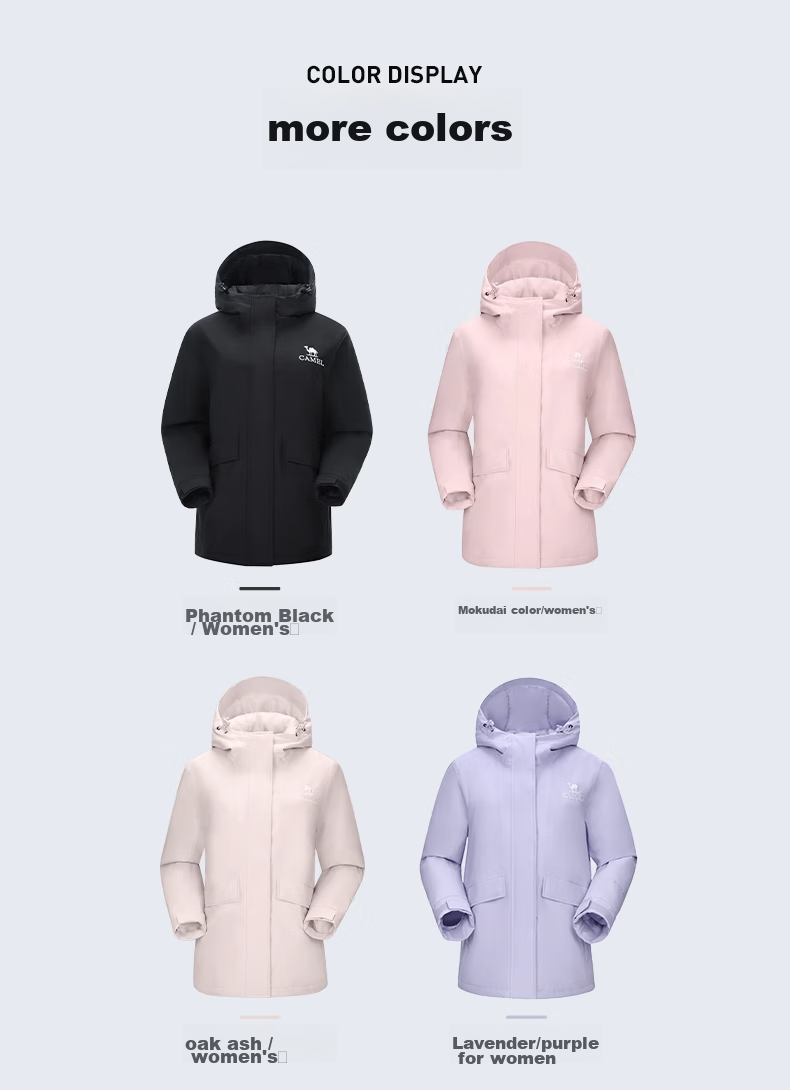 CAMEL Padded Windbreaker Jacket for Men And Women, Hard Shell Coat, Windproof And Waterproof, Tibet Cotton Padded Outerwear, Mountaineering Clothing A14CF04678 17