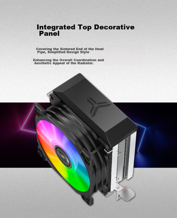 JONSBO CR-1200E Tower CPU Cooler (RGB Lighting Effects, 2 Heat Pipes, 9cm Fan, Multi-Platform Support, Thermal Paste Included) 11