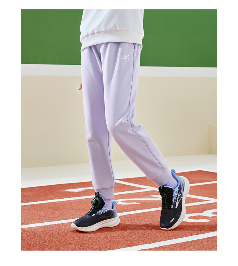 ERKE Children's Clothing, Boys And Girls Long Pants, Kids Thick Knitted Trousers, Warm, Black, Size 140 26