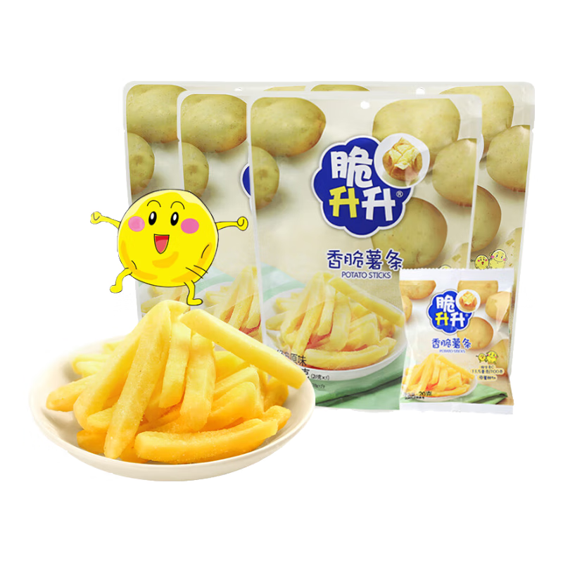 脆升升原味薯条100g 办公室居家休闲解馋零食独立装食品新年小吃