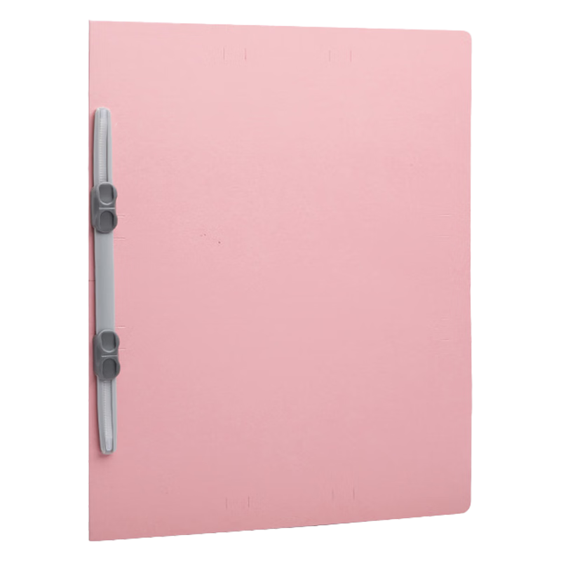 MAKINO Student Office Two-Hole File Folder, Flat Report Organizer, Exam Paper Binding Document Holder, A4 Size, Pink, Pack of 5, Office Supplies And Receipts