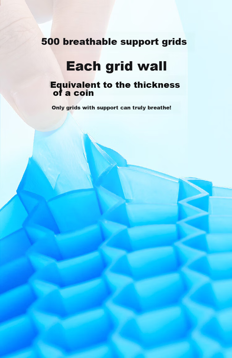 JD Original Seat Cushion, Honeycomb Gel Seat Pad, Summer Breathable Ice Pad, Car Seat Cushion, Home Office Chair Pad 9