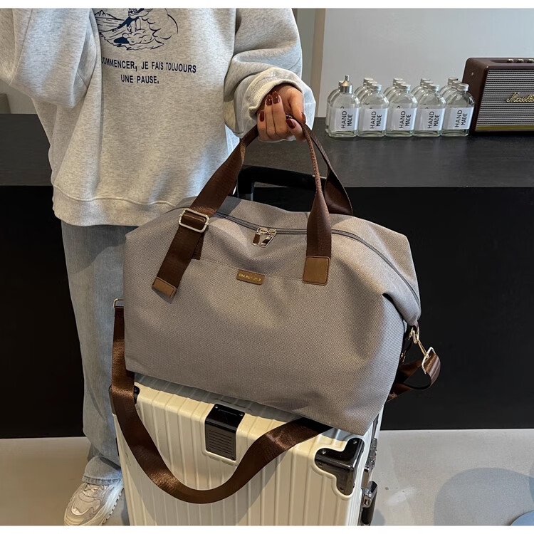 Banzheni Travel Bag for Men And Women, Large Capacity, Can Be Attached to Suitcase Handle, Storage Bag for Maternity Leave, Business Trip, Fitness, Handheld And Crossbody Bag 11