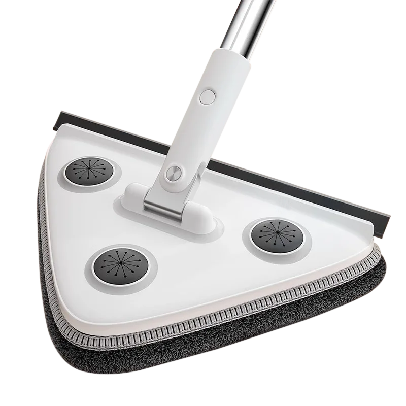 Jiabangshou Triangle Glass Cleaner, 2025 Model, for Home Use, Ceiling Cleaner, Cabinet And Wall Cleaner, Cleaning Tool, All-In *4 Pieces of Cloth