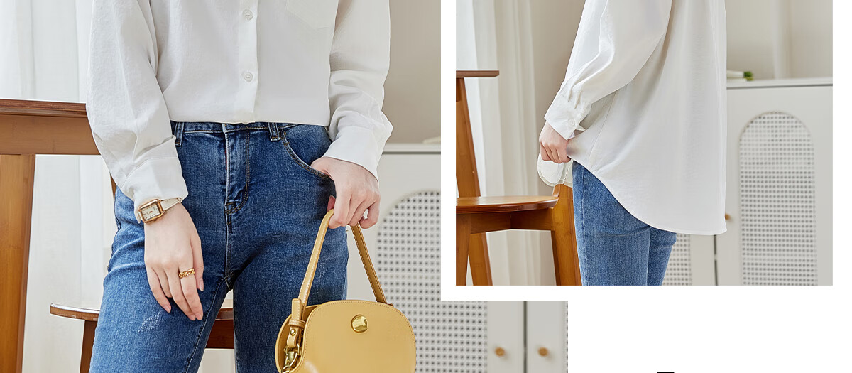 PinCai Women's Long Sleeve Shirt Autumn Winter Thickened Office Wear Versatile Blouse P144C6003 37