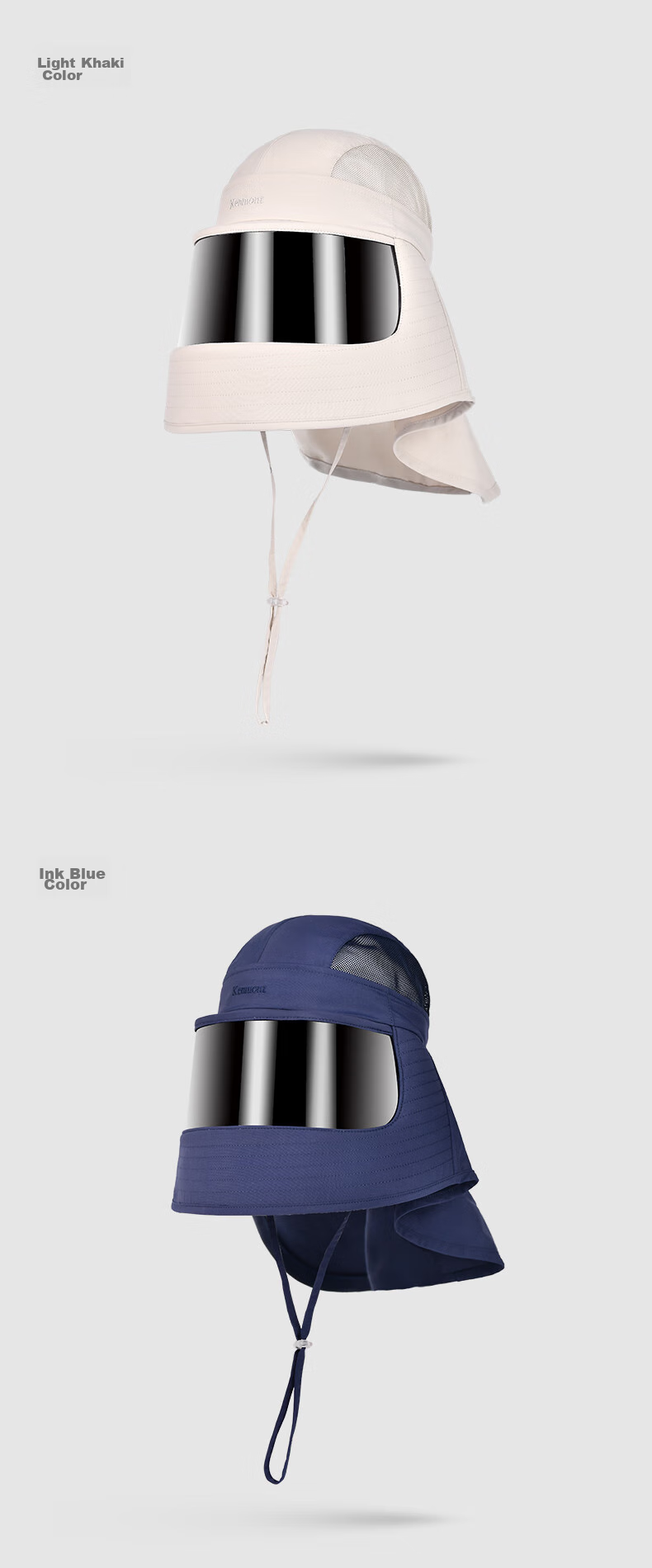 Kenmont Spring And Summer Full Face Sun Protection Mask for Women, UV-Resistant Neck Guard, Sun Visor, Outdoor Protective Hat Km-3774 19