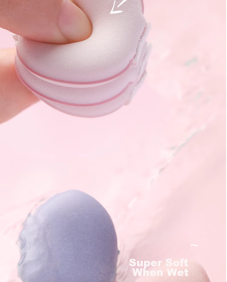 Goood GOOOD Finger Powder Puff, Thumb Small Pink Puff, Palm Puff, Pointed Tip Setting Powder, Small Finger Air Cushion Mini 11
