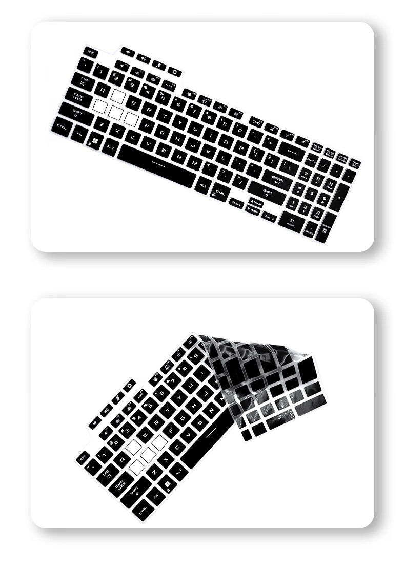 Jiasu ASUS Lingyao 14 2025 Model Black Keyboard Protector, Anti-Blue Light Tempered Glass Film, 14-Inch Laptop Tempered Glass Protective Film Set, All-Inclusive for Convenience 3