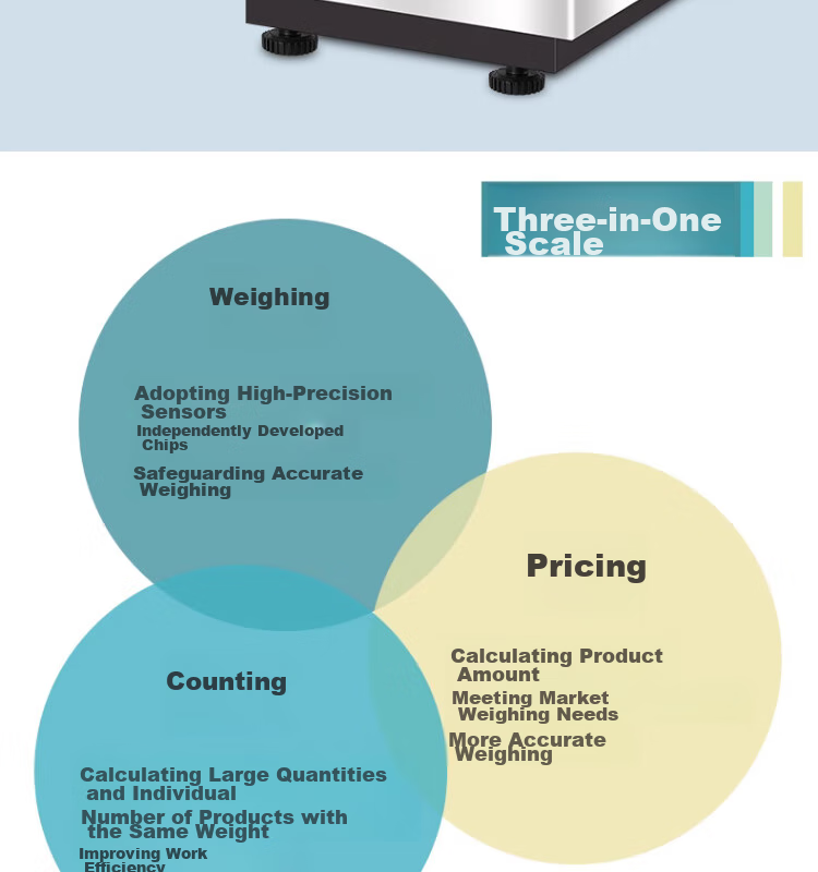Demin High-Precision Electronic Scale for Commercial And Industrial Use, Counting And Pricing, Suitable for Express Delivery, Street Vending, And Floor-Standing Platforms, Weighing up to 100kg 2
