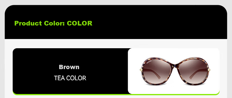 VEGOOS Polarized Sunglasses, Fashionable Large Frame, UV Protection, Sunshade for Women, Driving Glasses, 9021 Amber Tea Color 4