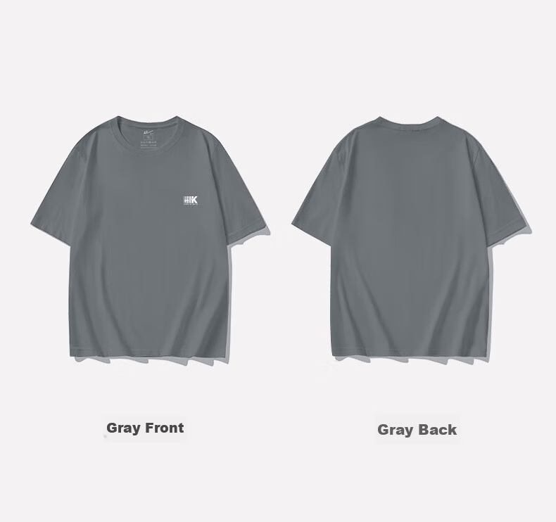 Huili Short-Sleeve Men's Summer Trendy Versatile Round Neck Sports T-Shirt, Comfortable Breathable Undershirt for Me 24