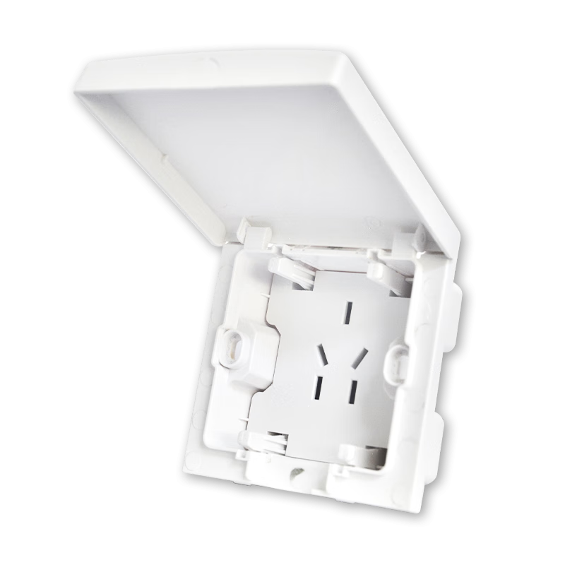 ABB Switch Socket, Concealed 10A Five-Hole Adjustable Depth Refrigerator Built-In Hidden Five-Hole Socket, AQ246