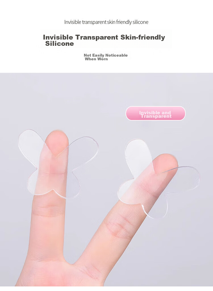 UPLUS Fairy Ear Stickers Butterfly Style 40 Pieces Newly Upgraded Strong Support Wind-Seeking Ear Stand Invisible Waterproof Shaping 4