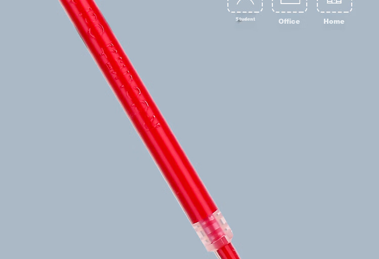 Deli Retractable Gel Pen Refills, Student Office Signature Pen Ink Refill, 0.5mm Bullet Tip S01/S08/1008/K35 Compatible, Red, 20 Pieces/box S206 8