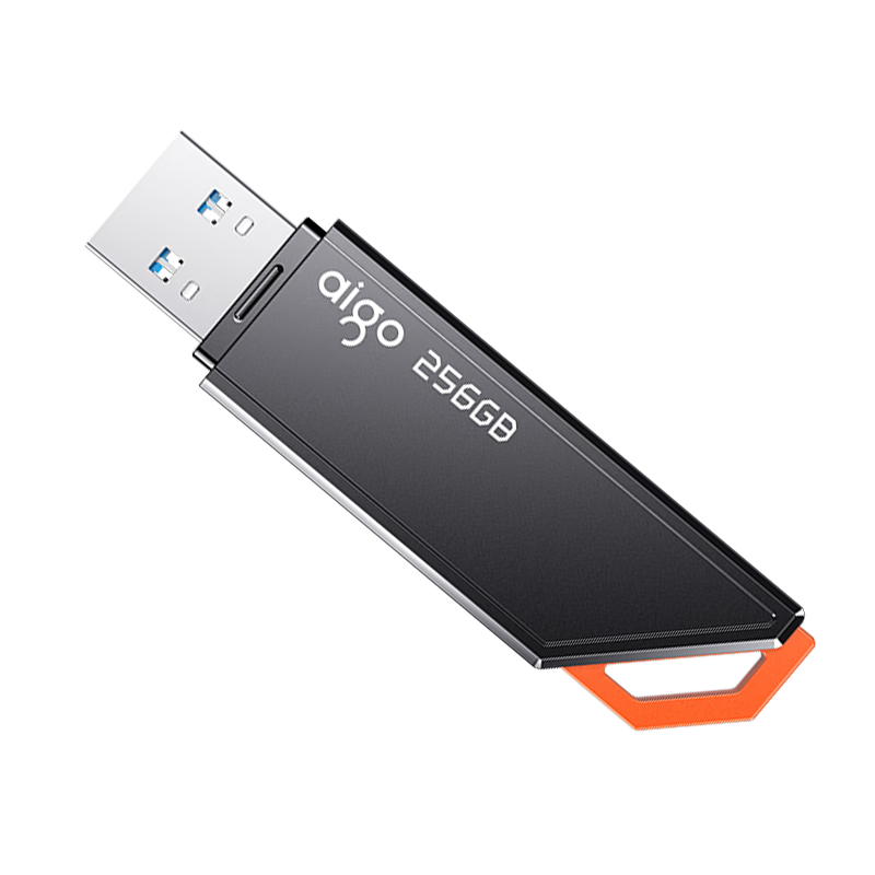 Aigo 256GB USB3.2 Gen 1 Flash Drive, High-Speed 150MB/s U331, for Business Learning, Computer Office Bidding, Car Use, Indicator Light, Large Capacity, Portable USB Drive