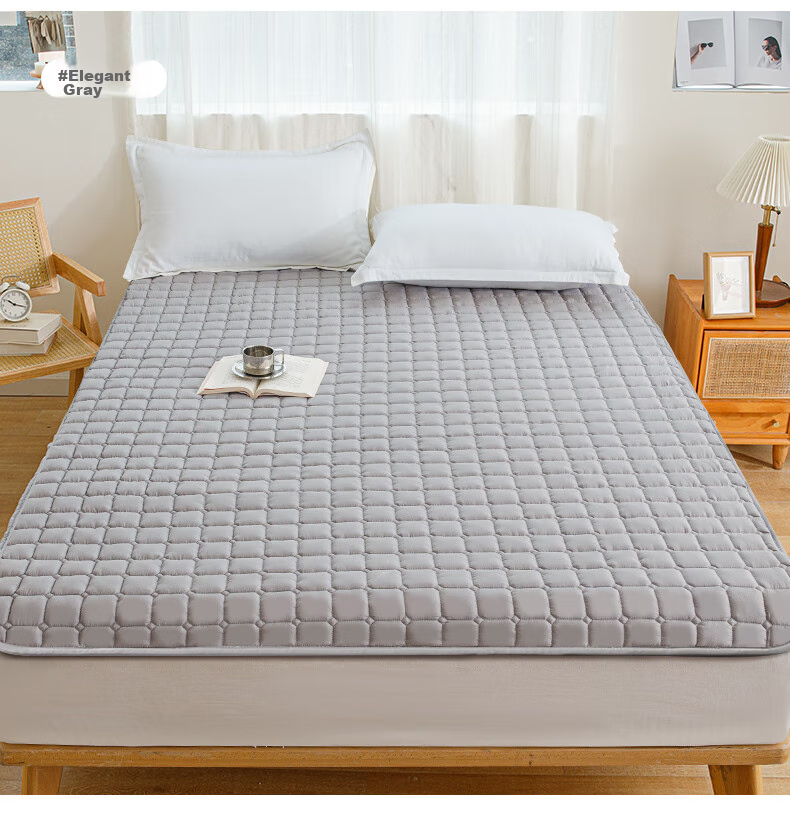 CROWN Mattress Pad, Single Size 0.9x2 Meters, Student Dormitory Bunk Bed Mat, Quilt, 0.9 Meter Bed, Foldable Soft Pad 10