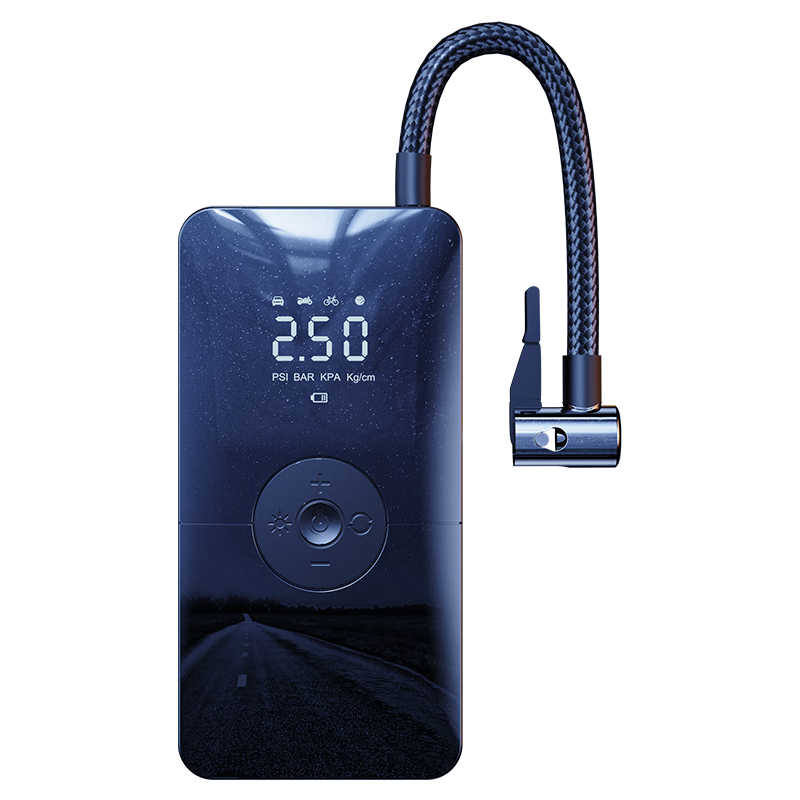 Lingchen Wireless Car Air Pump with Wired And Wireless Dual-Use, for Car Tires, Electric Vehicles, Bicycle Inflation, with Tire Pressure Gauge And Digital Display