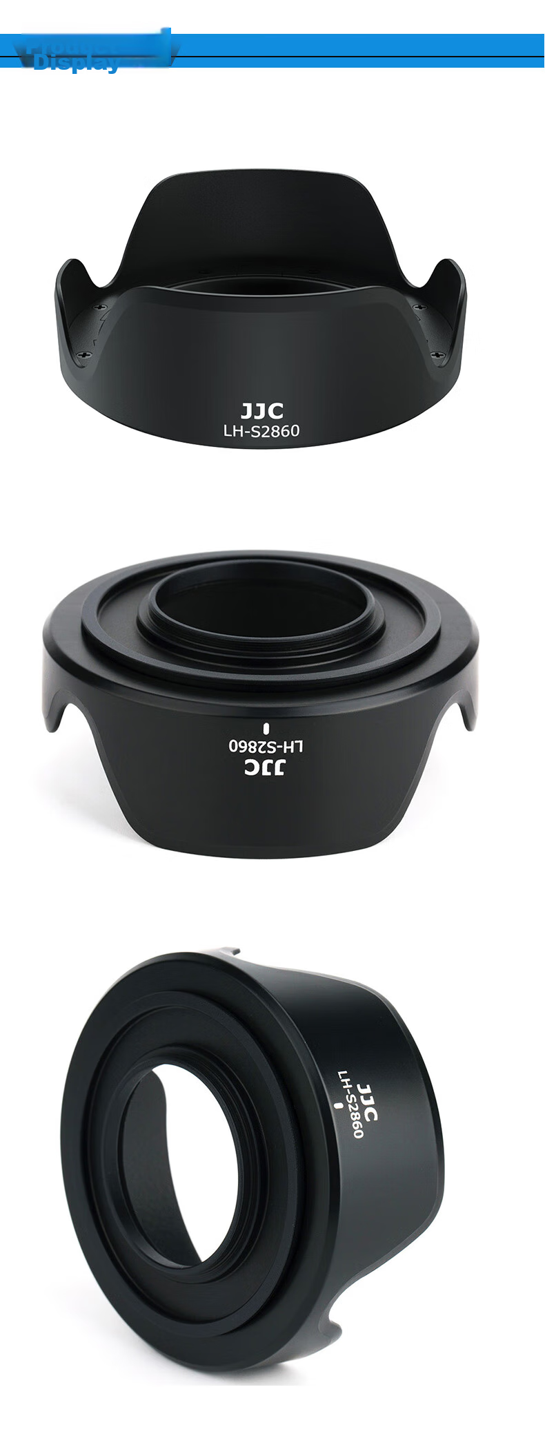 JJC Compatible with Sony 28-60 Lens Hood, 40.5mm, for 1650 16-50 A7c A6000 A6400 A6300 A6500 Mirrorless Camera Accessories 2