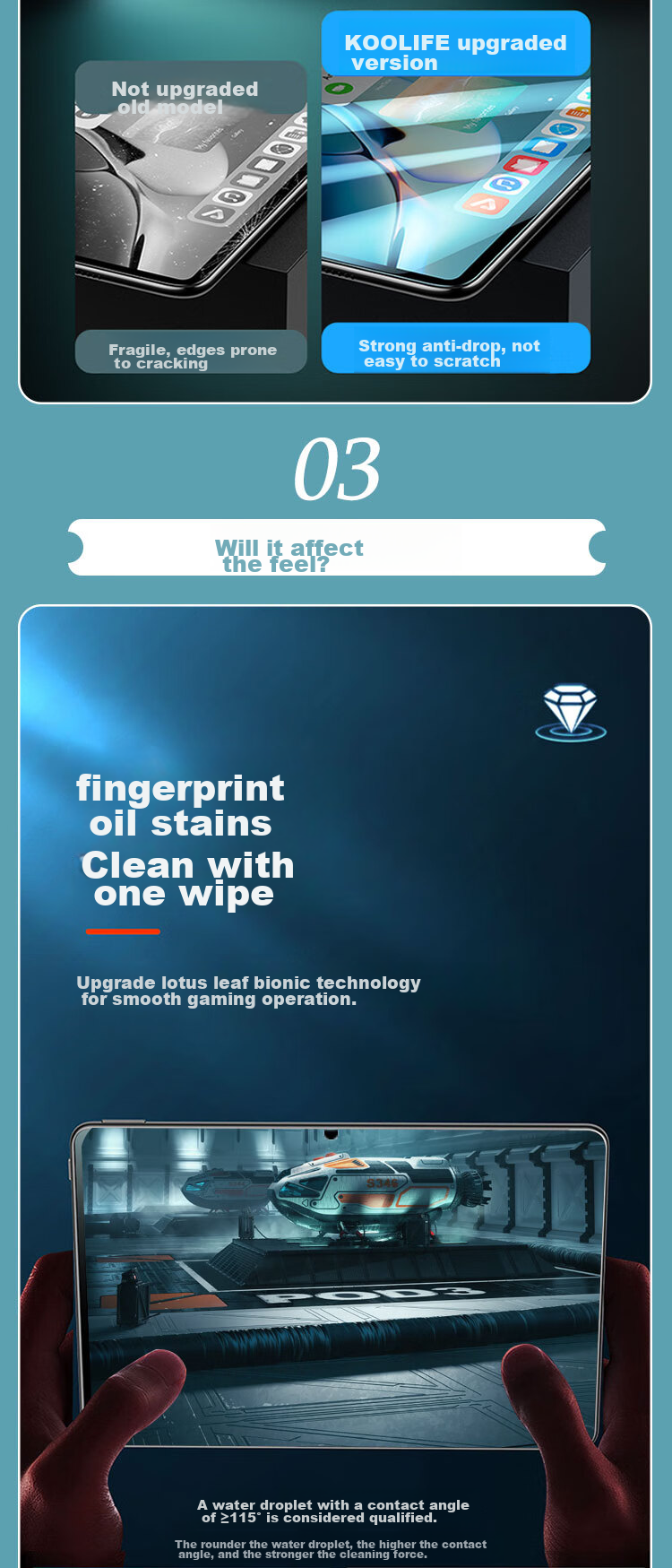 Kulefeng Tempered Glass Screen Protector for MatePad 11.5 S Dynamic Edition 2025, Compatible with MatePad Air 24/23 11.5-Inch Models, Full Screen High Definition Anti-Fingerprint Protective Film 9