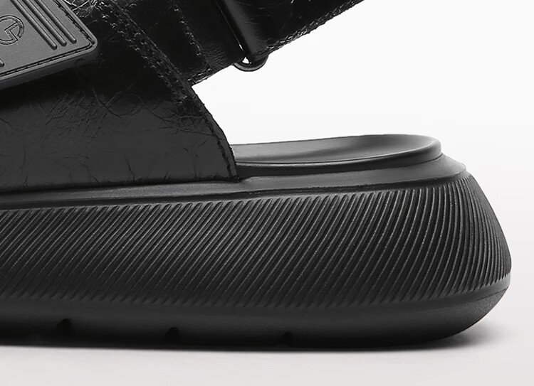 Goldlion Sandals for Men, Fashionable And Stylish Casual Shoes, Summer Outdoor Beach Shoes G542420029AAF Black Size 38 18