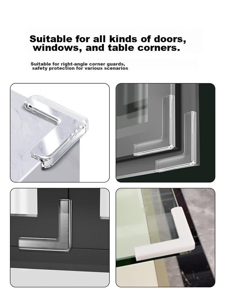 9I9 Window Corner Guards, Pack of 10, Aluminum Alloy Window Protectors for Baby Safety, Anti-Collision for Range Hood, Transparent Edge Banding, Table Corner Guards A107 7