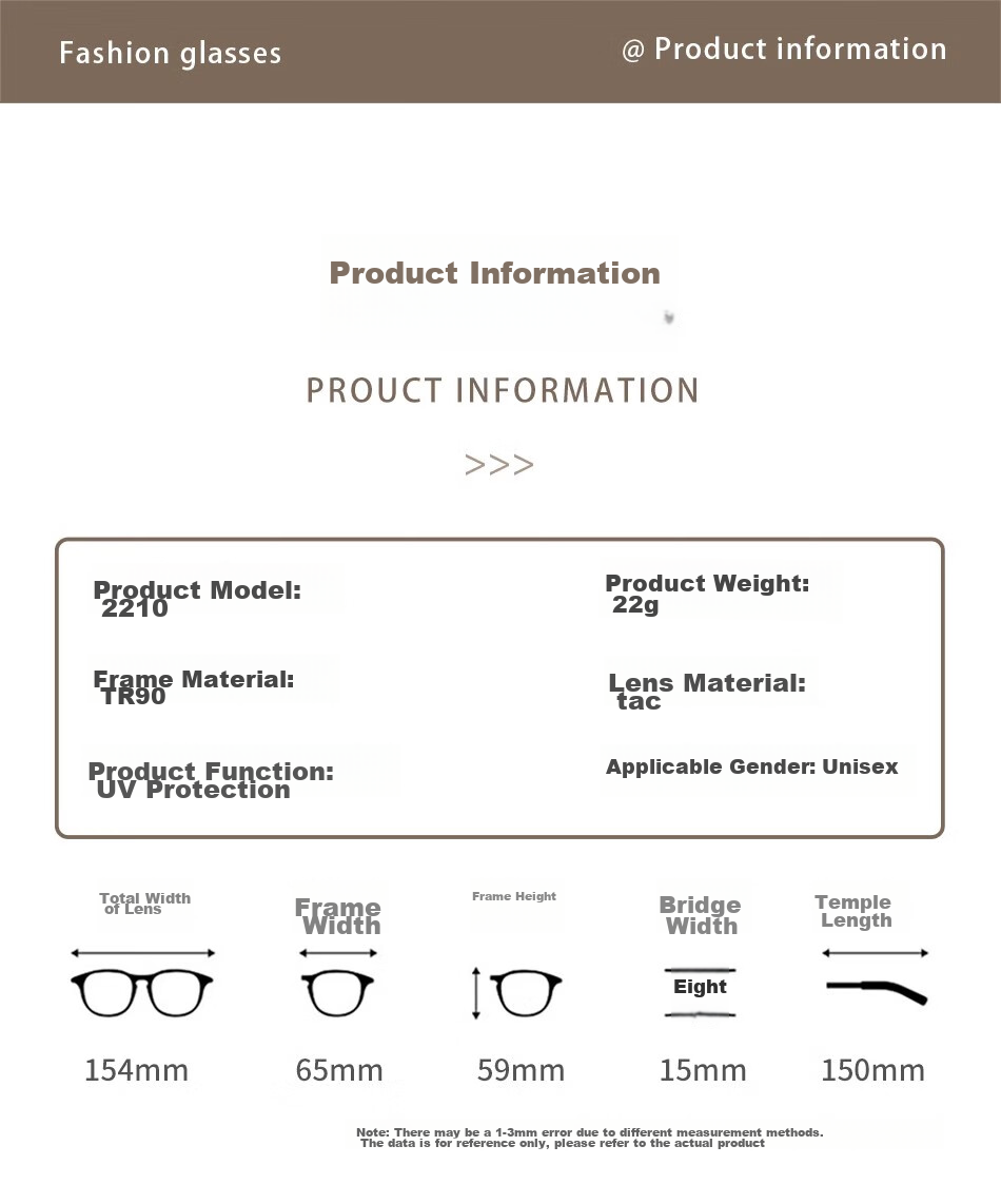 Cuntiandaofu Sunglasses Case, Myopia Glasses Case for Sunglasses, Transparent Light Gray [Black And Gray Lenses] 10