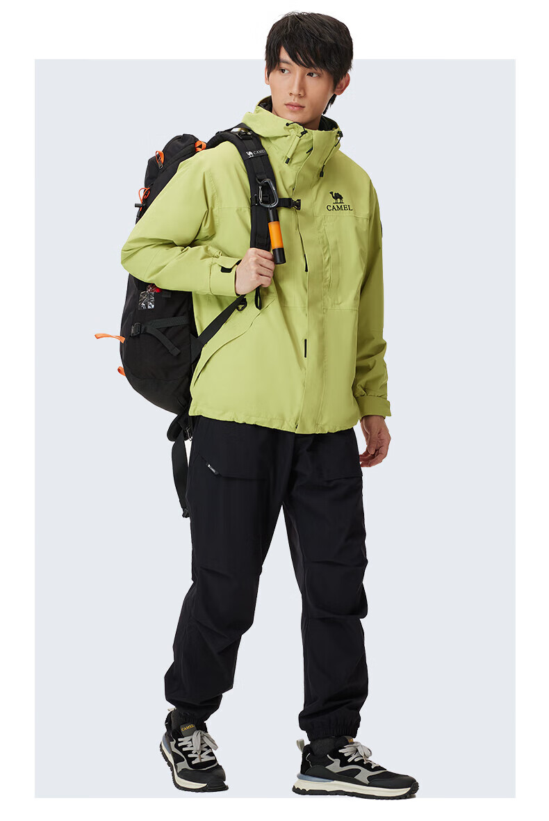 Camel [Wang Junkai Edition] Outdoor 3-in-1 Waterproof Mountaineering Jacket Unisex New Arrival 35