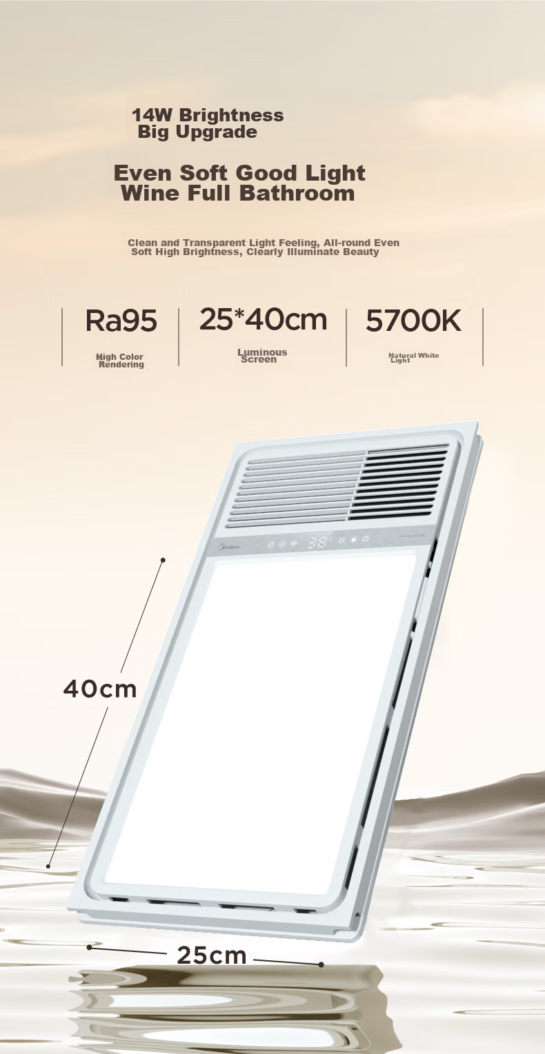 Midea Wind And Heat Bathroom Heater, Iron Man Series, Integrated Multi-Function Warm Air G4 with Lighting And Exhaust 4