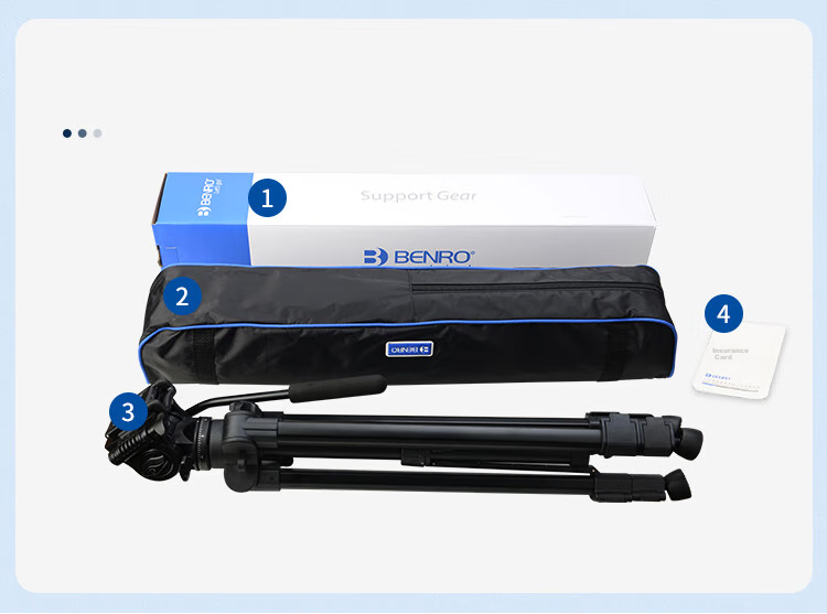 Benro T981 Portable Mirrorless DSLR Camera Grip, Vertical Shooting 3D Gimbal, Video Interview Live Streaming Photography Camera Equipment, Temperature Measurement Device, Phone Clamp, Hydraulic Tripod 23