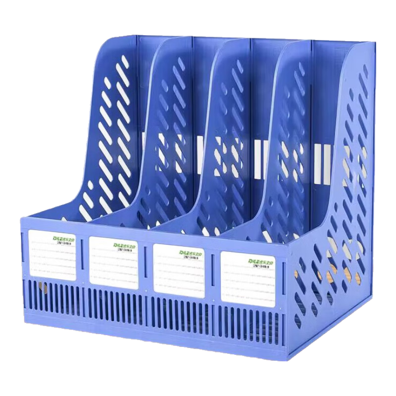 DiLe Premium Series Thickened And Reinforced Four-Drawer File Organizer/document Holder/file Rack/document Stand/four-Tier File Basket Office Supplies 1820s Blue