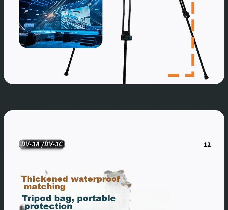 Fotopro DV-3C Upgraded Version, 1.8-Meter Video Shooting And Recording Camera, Mirrorless Camera Hydraulic Head, Carbon Fiber Tripod 25