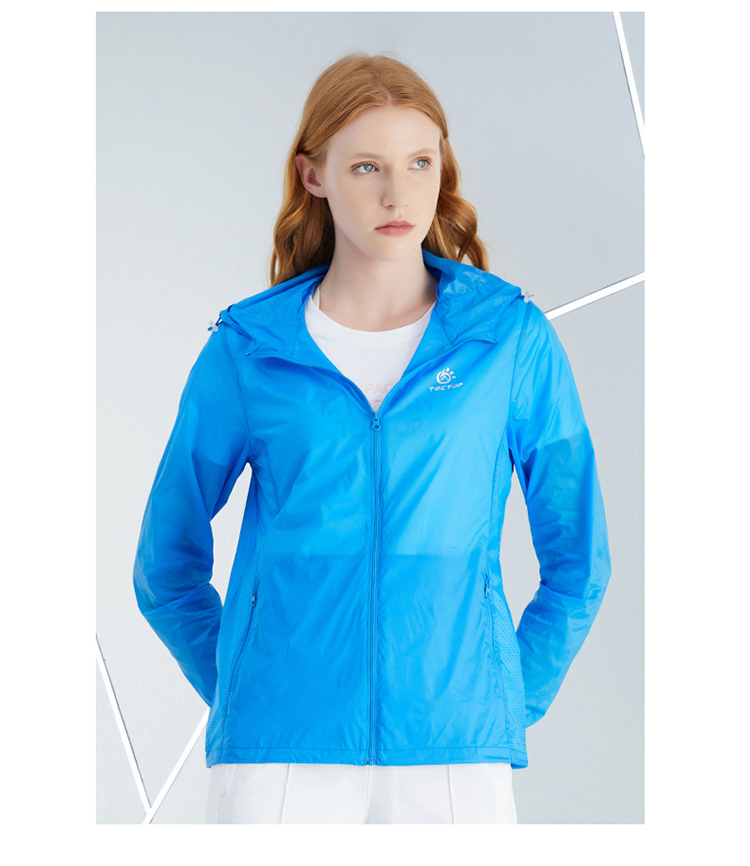 TECTOP Breathable Skin Coat, Water-Repellent Quick-Dry Windbreaker, Women's Pink S 39