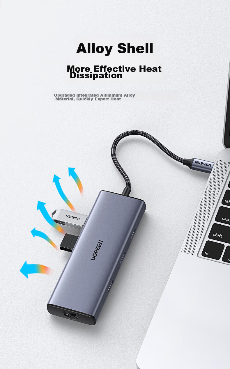 UGREEN Type-C to Dual HDMI Triple Display Dock USB-C Dual Monitor Expansion Dock 5G 4K Multi-Screen Editing Card Reader Compatible with Thunderbolt 4 for PC 20